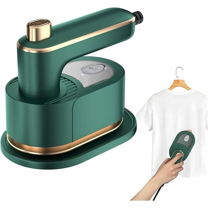 Mini fier de calcat, pliabil si portabil, calcare verticala/orizonala, cu abur, 50 ml, 40w, 10.5 x 12 cm, verde [4]