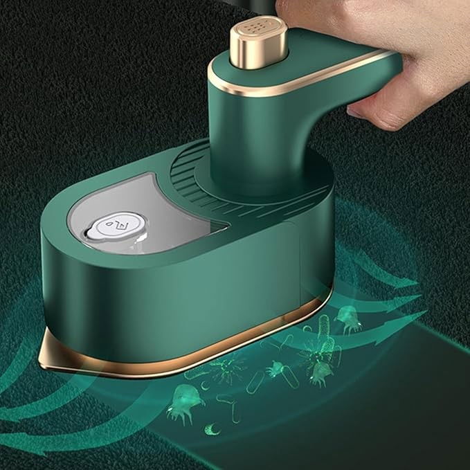 Mini fier de calcat, pliabil si portabil, calcare verticala/orizonala, cu abur, 50 ml, 40w, 10.5 x 12 cm, verde [2]