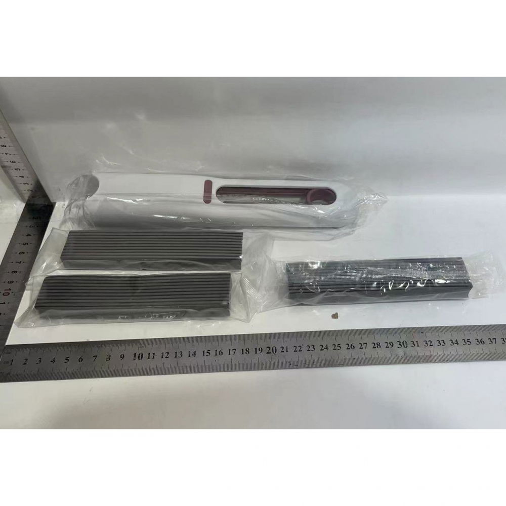 Mop de mana mini-portabil, cu sistem de stoarcere, dispozitiv de curatat manual, cu burete absorbant, din pva, 29.5 x 15.5 cm, 3 rezerve, alb [8]