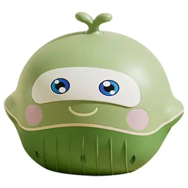 Olita 2in1, model balena, cu reductor wc, din plastic, cu muzica si lumini, 36 x 41 x 20 cm, verde [1]