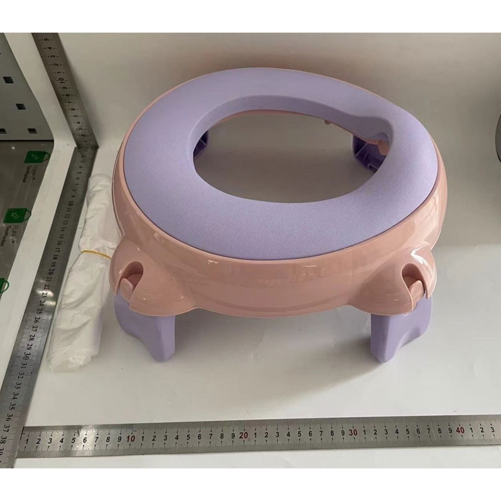 Olita portabila, pentru calatorii, confectionata din spuma pu, 1-6 ani, 34x32x17 cm, roz/mov [7]