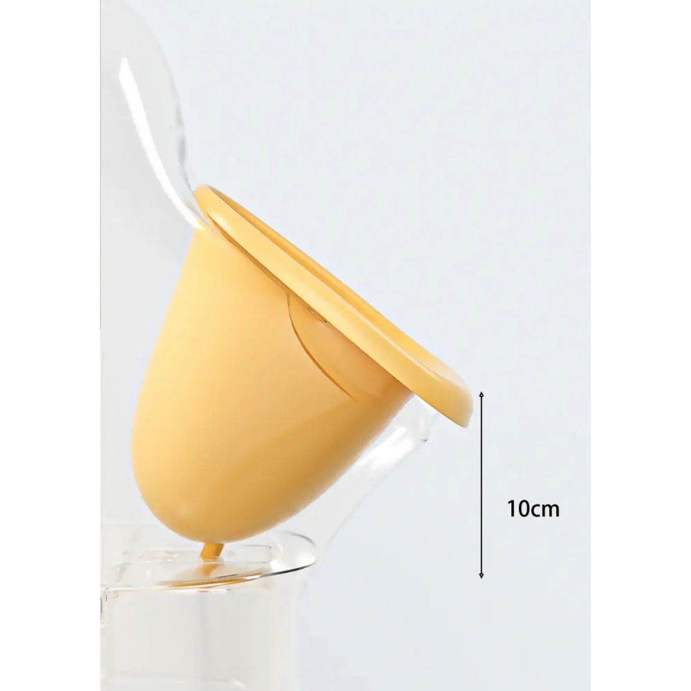 Olita tip pisoar pentru copii, +1an, portabila, design ratusca, model prietenos, non-toxic, usor de curatat, 23.3 x 24 x 43 cm, alb/galben [4]