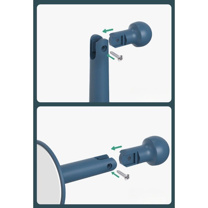 Opritor de usa, din silicon, cu prindere de podea, anti-coliziune, 5.5 x 5.5 x 5.5cm, albastru [4]