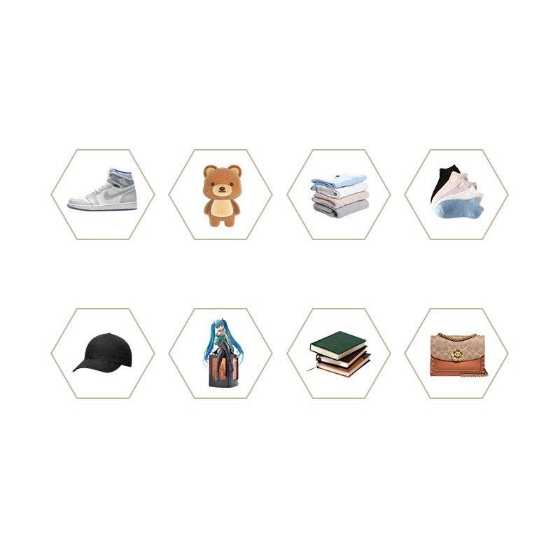 Organizator de pantofi, din pp+abs, usa frontala magnetica, rezistenta la praf, anti-oxidare, utilizare multipla, 36 x 28 x 21 cm, gri transparent [5]