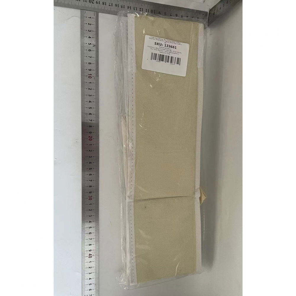 Organizator pentru sertar, 3 marimi, pentru lenjerie, tricouri, sosete, 6 piese, pliabil, stivuibil, din tesatura, alb [7]