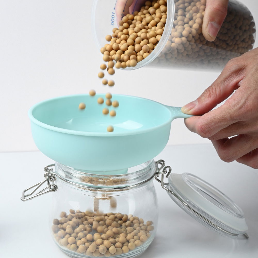 Palnie din plastic 3 in 1  doua dimensiuni de scurgere, cu filet si filtru, diametru scurgere 5.4 cm, 11.5 x 16.7 cm, albastru [7]