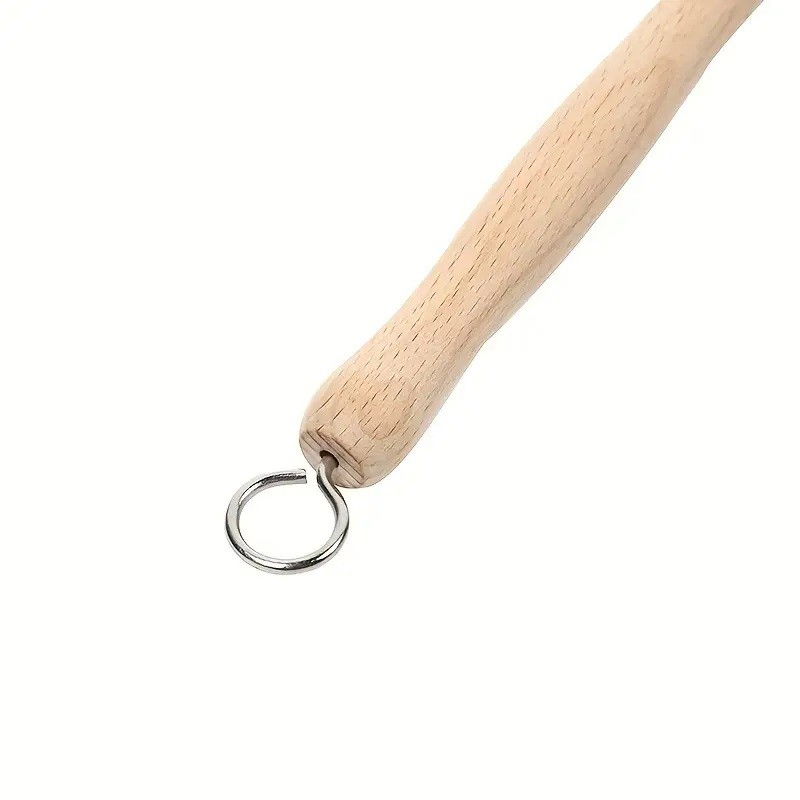 Perie de curatat vase si alimente, din lemn de fag cu coada, 24 x 5.8 cm, perie din sisal, crem [5]