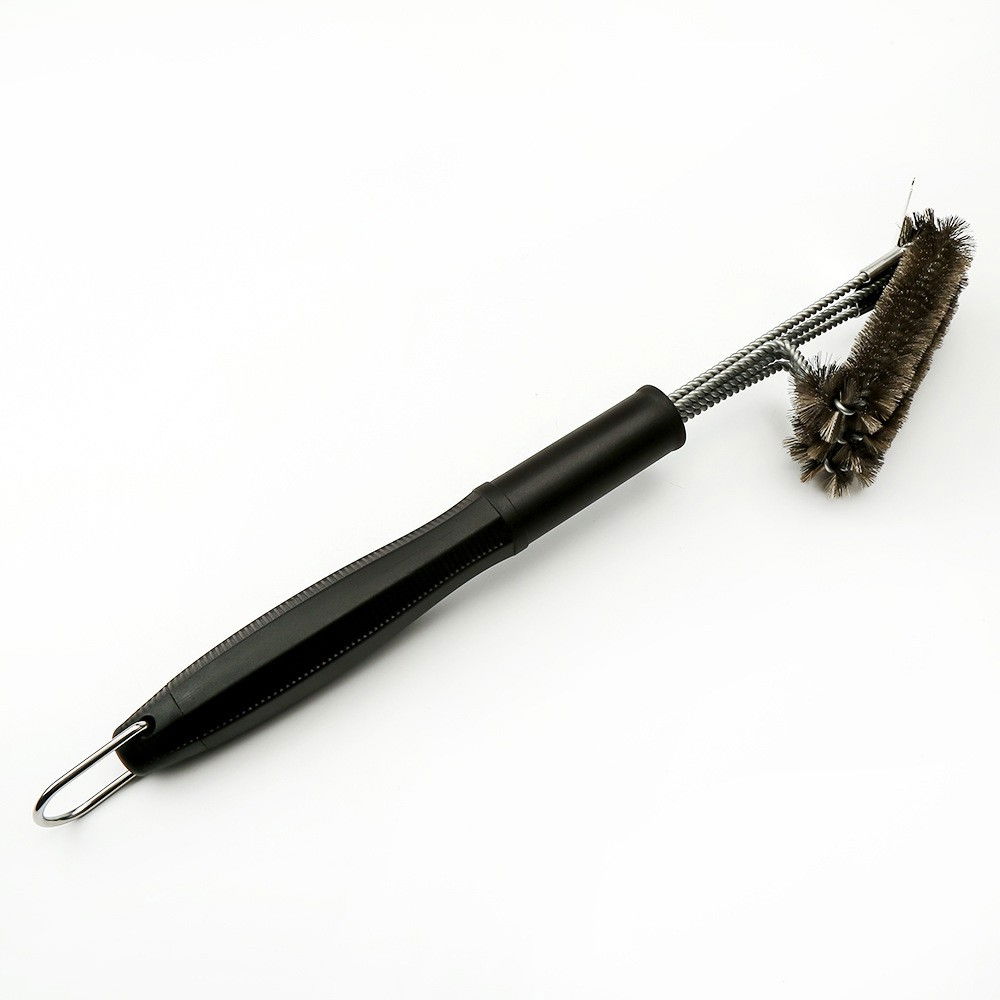 Perie de sarma pentru gratar, maner 45 cm, din otel inoxidabil, 45x7x10,  negru [6]