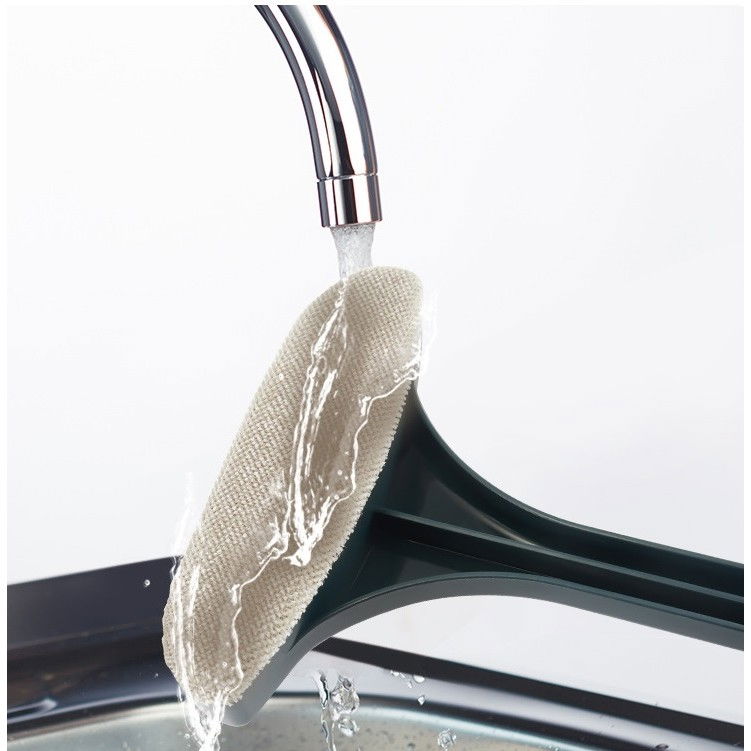 Perie de spalat si curatat geamuri, pentru plase si suprafete diverse, 46x16x5 cm, verde inchis-alb [3]