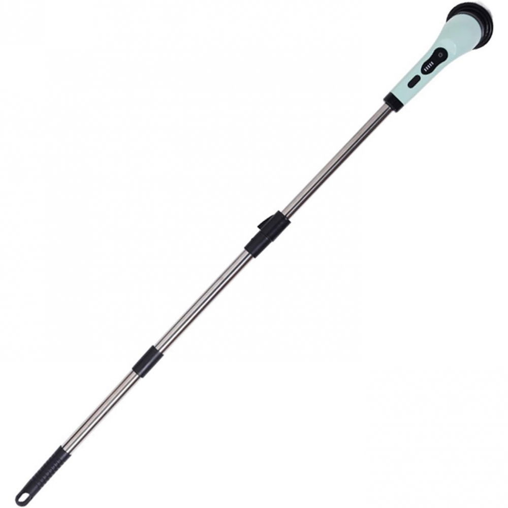 Perie electrica de curatare, pentru gresie, baie, bucatarie, 25x20x9.5 cm, cu 6 capete, maner extensibil detasabil 84-127cm, incarcare usb-type c, rotire 360 de grade, 3000 mah, culoare: verde [3]