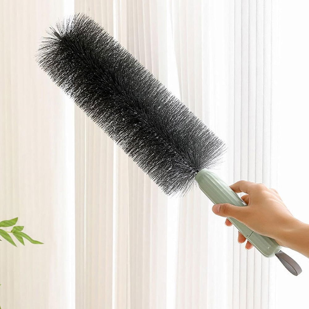 Perie multifunctionala 2in1, de curatare a prafului, 38 x 11 cm, perie si burete, verde [7]