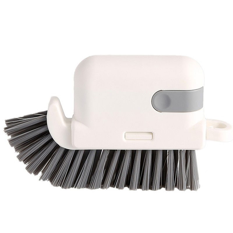 Perie multifunctionala 3 in 1 de curatare, pentru bucatarie, vesela, geamuri, cap detasabil, 9x15x2.5 cm, gri [1]