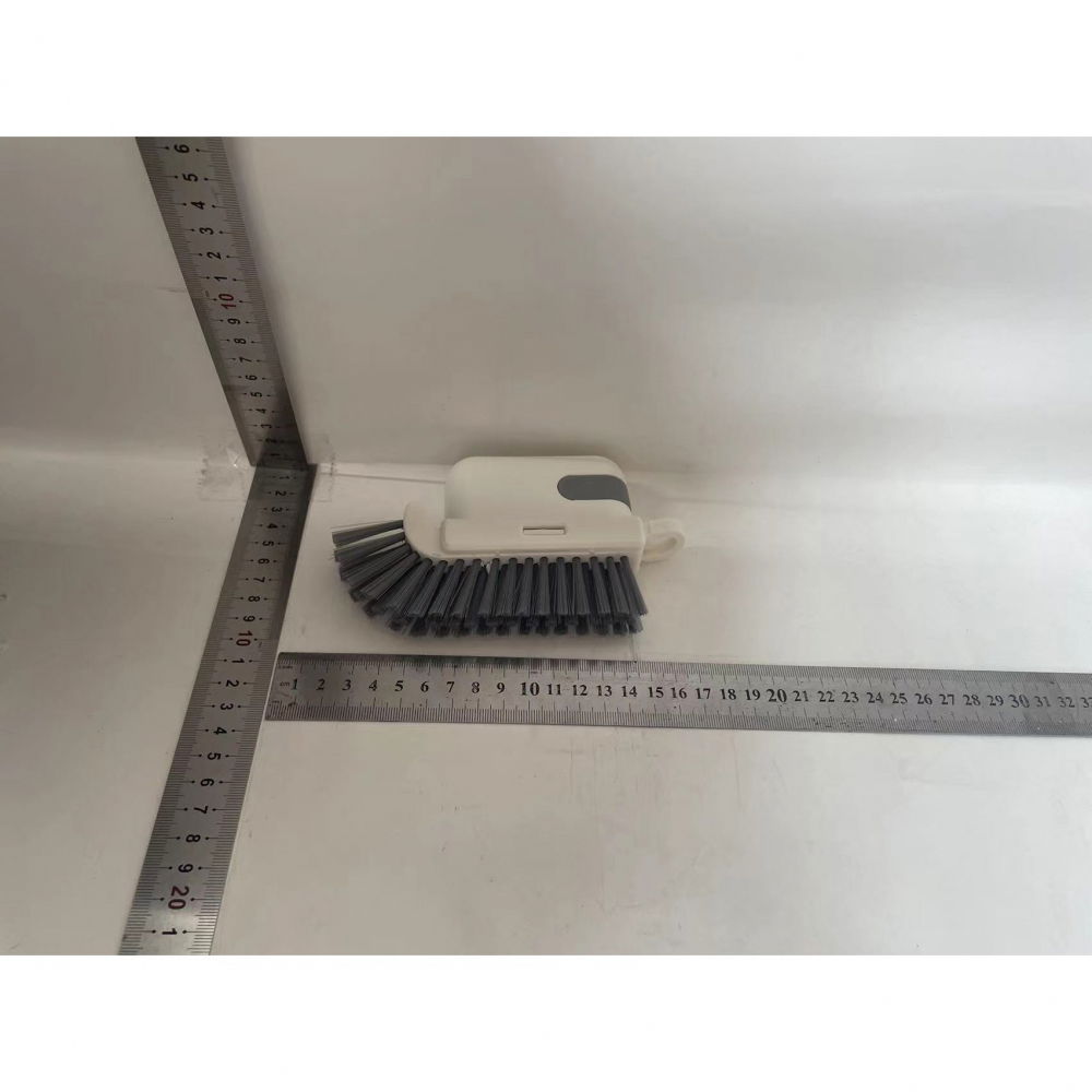 Perie multifunctionala 3 in 1 de curatare, pentru bucatarie, vesela, geamuri, cap detasabil, 9x15x2.5 cm, gri [7]