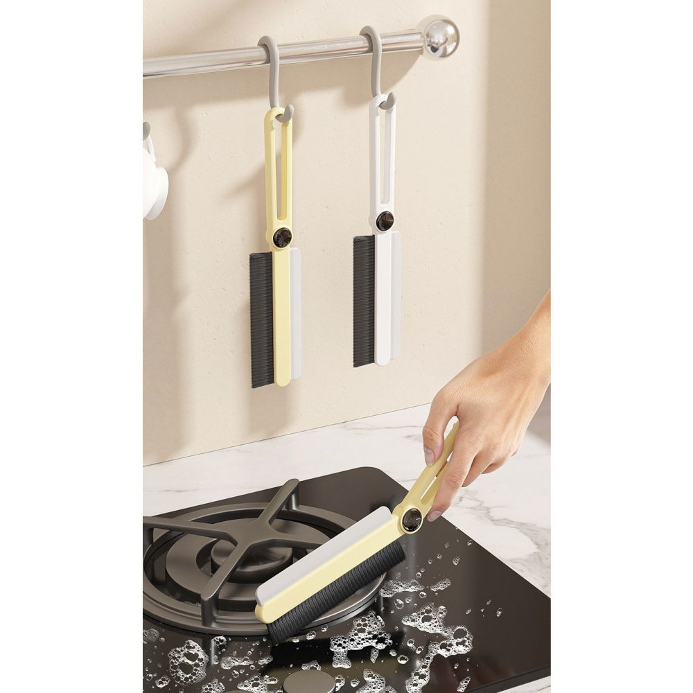 Perie multifunctionala si stergator, pentru spatii greu accesibile, 24.7 x 4.5 cm, alb [6]