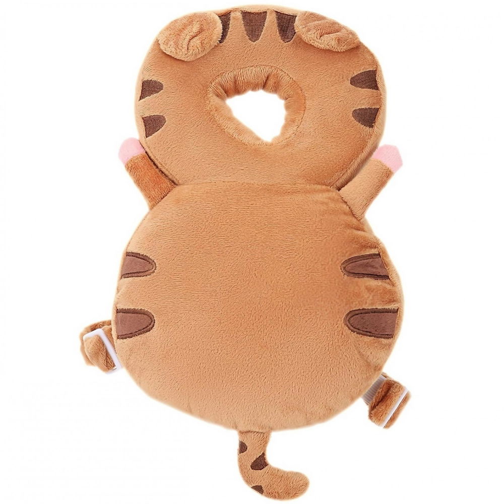 Perna tip rucsac pentru protectia capului, tetiera tip tigru, pentru bebelusi, 33x6x19 cm, 180 g, maro [7]