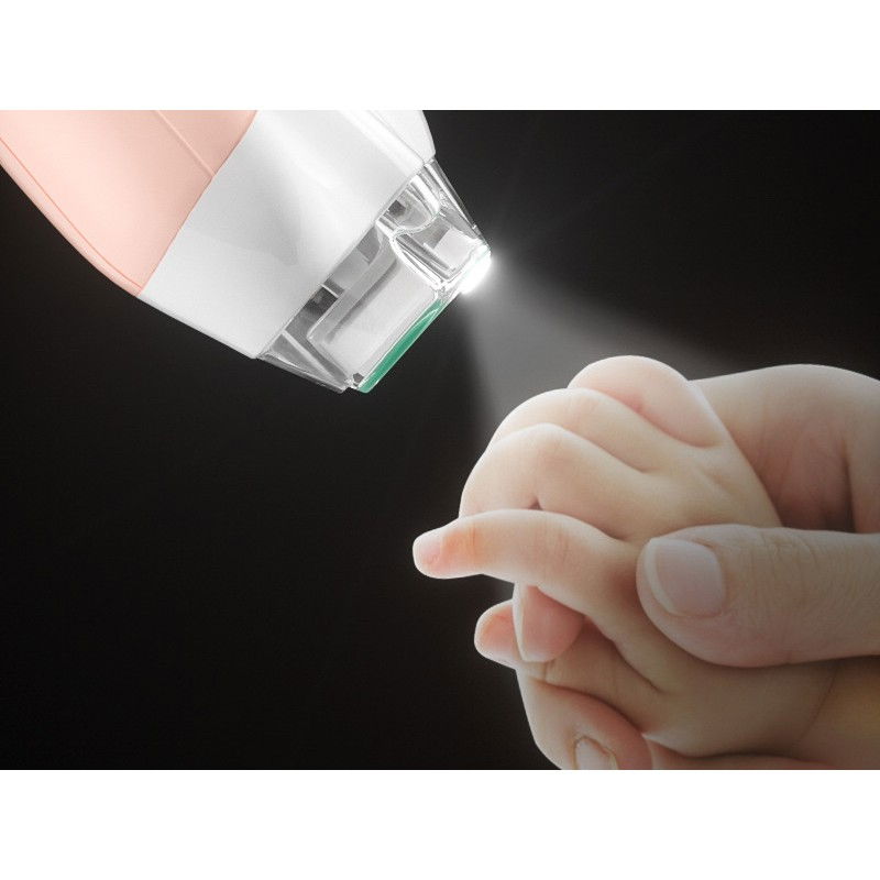 Pila electrica, pentru copii si bebelusi, din abs, 6 accesorii, cu lumina led, 9.5 x 6 x 17 cm, roz [4]