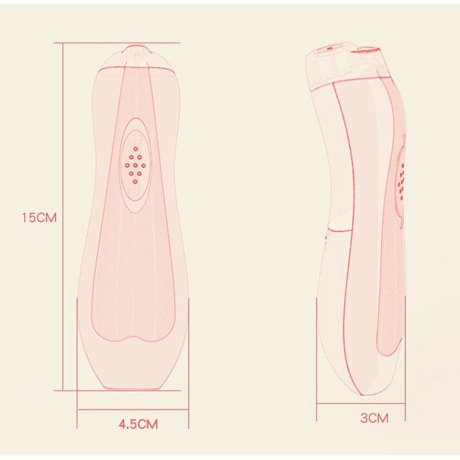 Pila electrica unghii pentru bebelusi, 6 piese, 15 x 4.5 x 3 cm, silentios, 0-3 ani, 4 trepte de viteza, albastru [8]