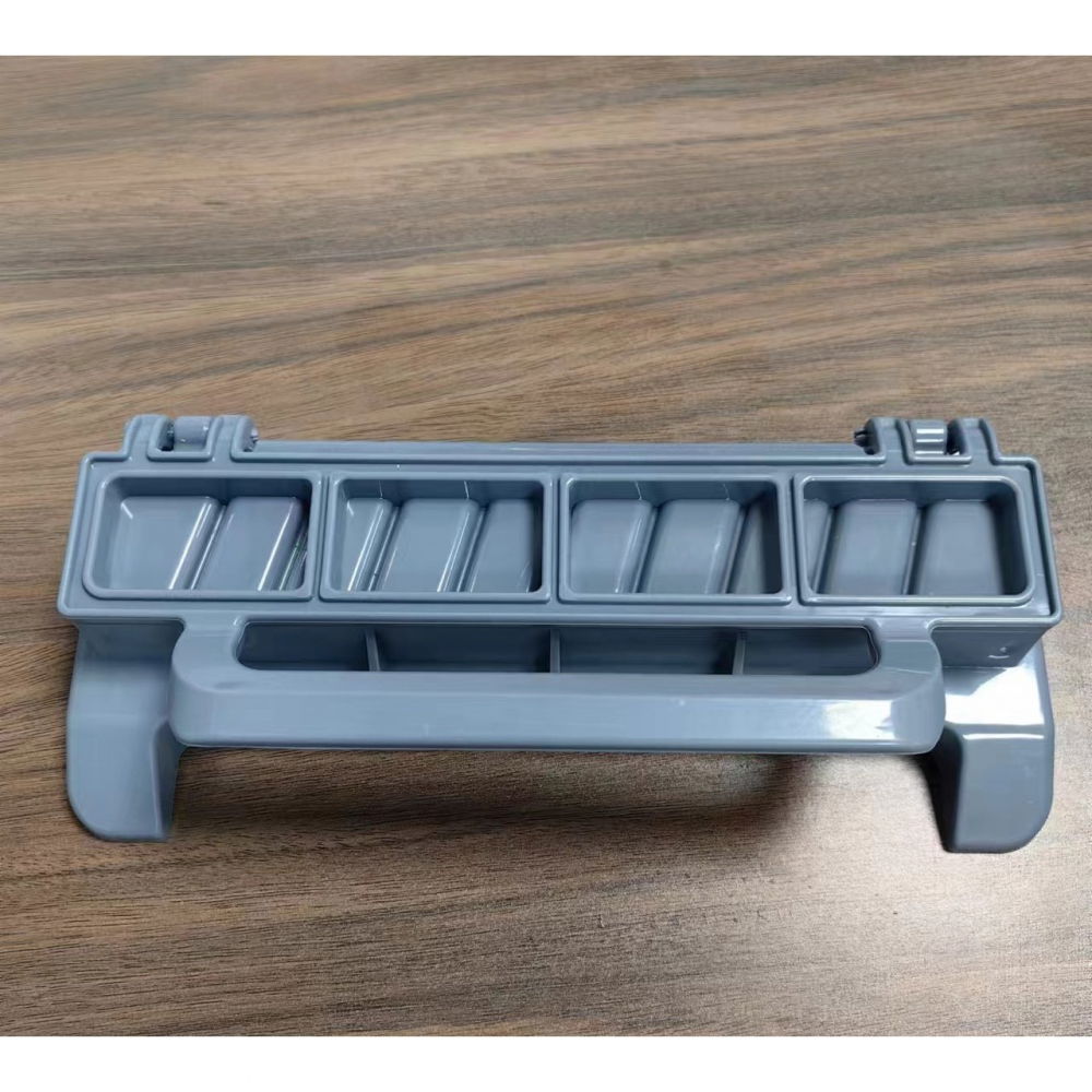 Presa pentru carne, pentru kebab, cu maner, din abs, 29 x 7.5 x 2.6 cm, gri [2]