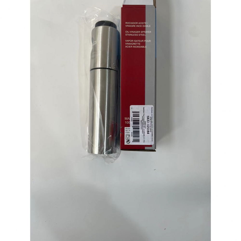 Pulverizator ulei  spray, material otel inoxidabil, manual, 100 ml, 17.7 x 4 cm, argintiu [10]