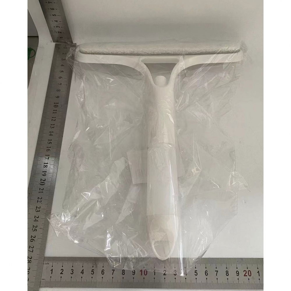 Racleta de curatare 3 in 1, multifunctional, pentru casa si masina, pulverizator de spray, racleta din silicon si burete, 21.5 x 25.7 cm, alb [2]