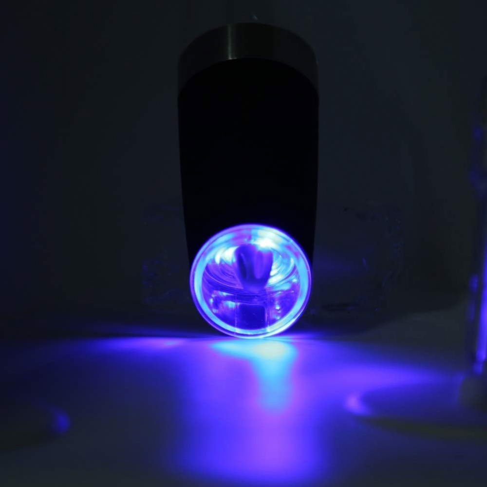 Rasnita electrica sare si piper, cu camera depozitare transparenta, macinare, functionare pe baterii, cu lumina, abs, 20x6.5 cm, negru/transparent [3]