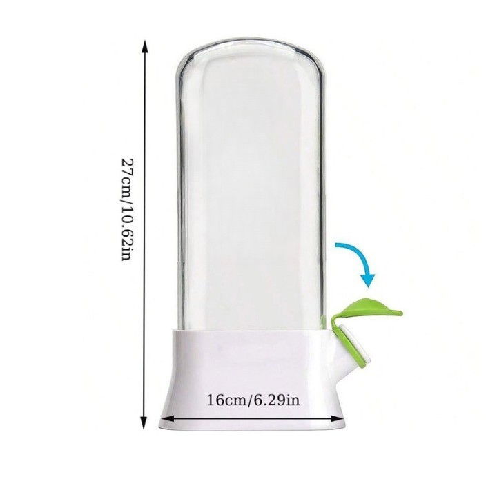 Recipient de pastrare a ierburilor cu capac de umplere cu apa, proaspat, curat, fara bpa, practic, durabil, 27x16 cm, alb [3]