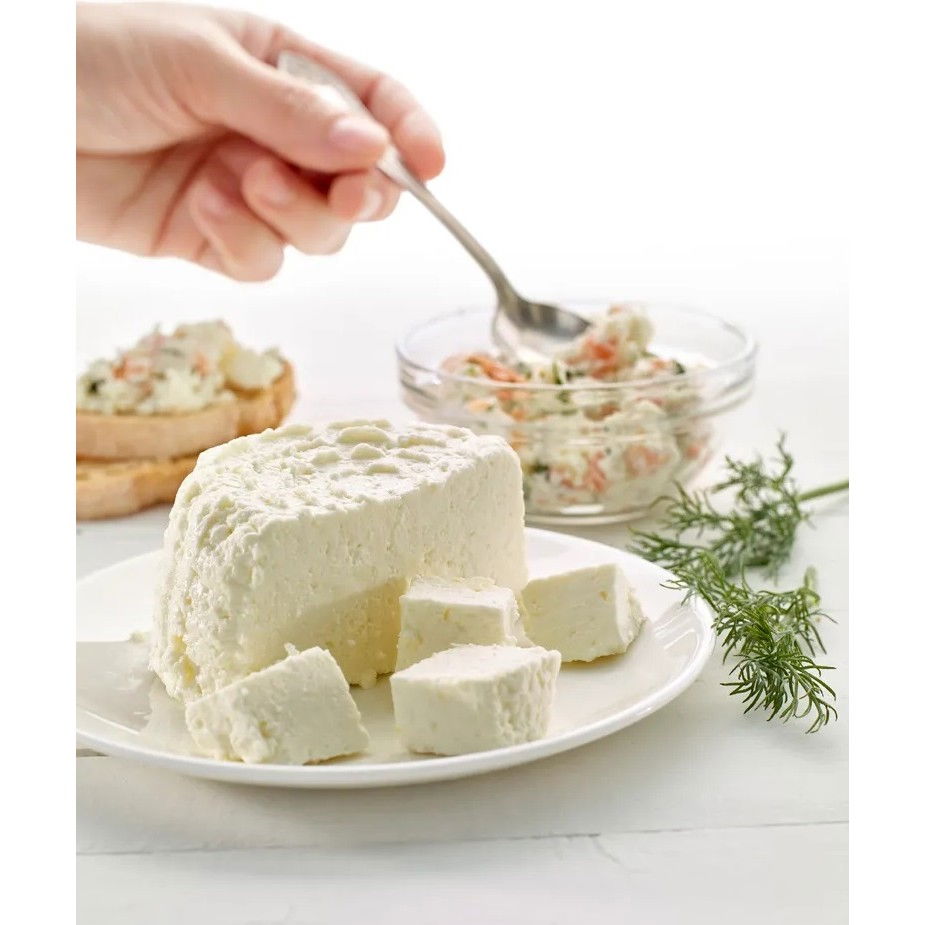 Recipient pentru preparat branza, capac de silicon, cheese maker din plastic, strecuratoare, 17x14.5x12.8 cm, verde [6]