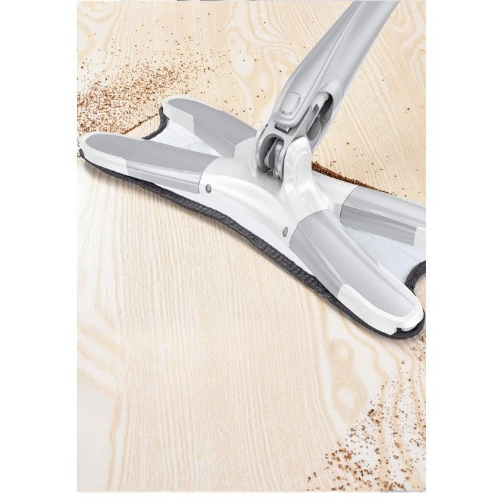 Rezerva mop plat, din fibre superfine, lavabila, 15 x 38 cm, argintiu [3]