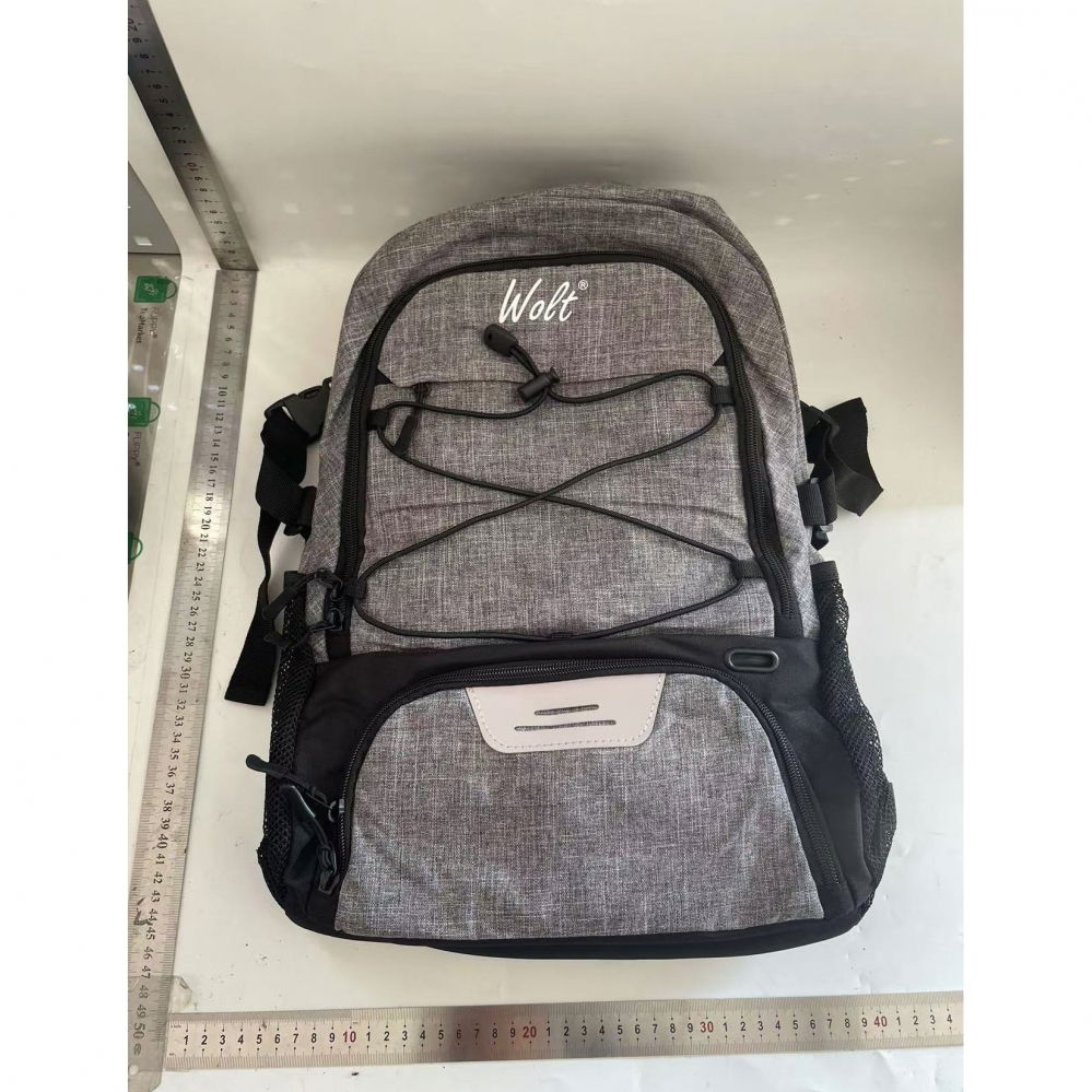 Rucsac de baschet multifunctional, pentru calatorie, sport, scoala, cu compartiment pentru pantofi si minge, 32 litri, 45x32x22 cm, gri-negru [5]
