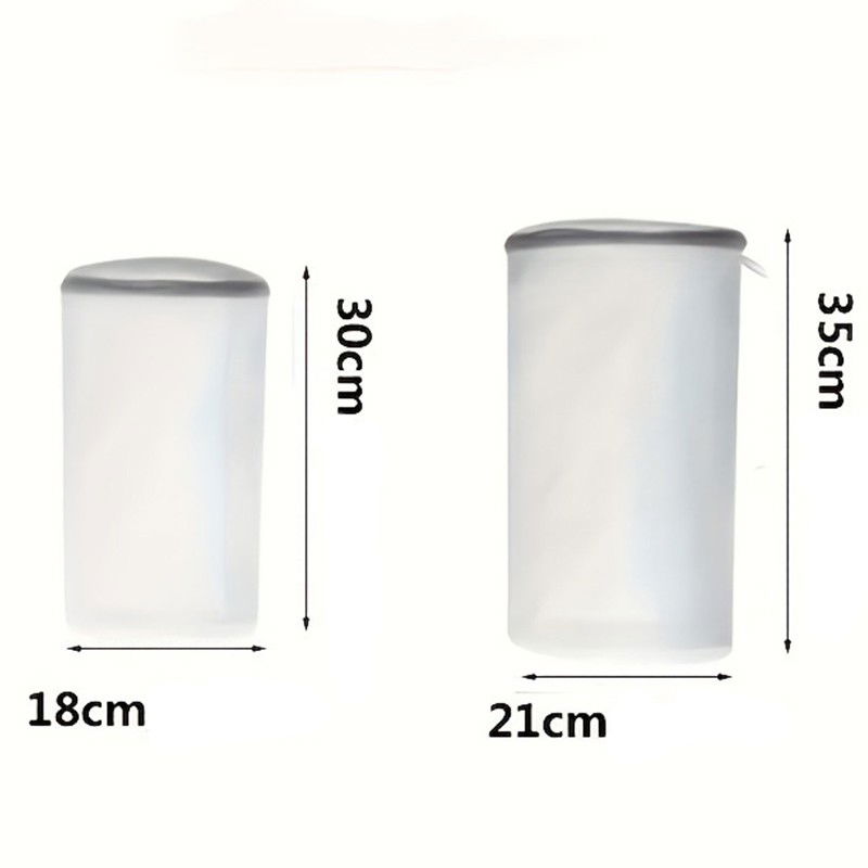 Sac cilindric pentru spalare incaltaminte, dimensiuni mari, pentru masina de spalat, 35x21x5 cm, alb [2]