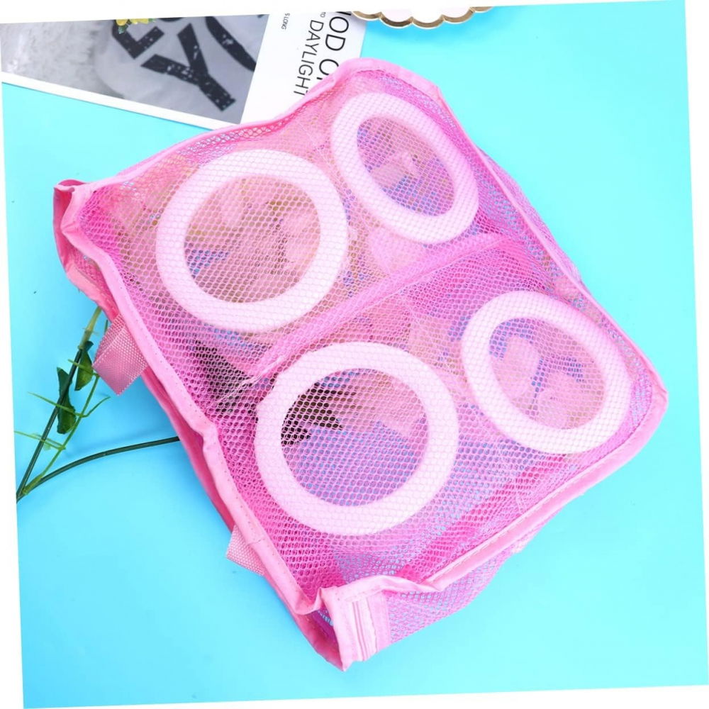 Sac pentru spalare incaltaminte, pentru masina de spalat, 28x24.5x8 cm, roz [4]