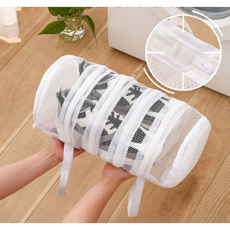 Sac pentru spalare incaltaminte, pentru masina de spalat, 40 x 19 cm, alb [3]