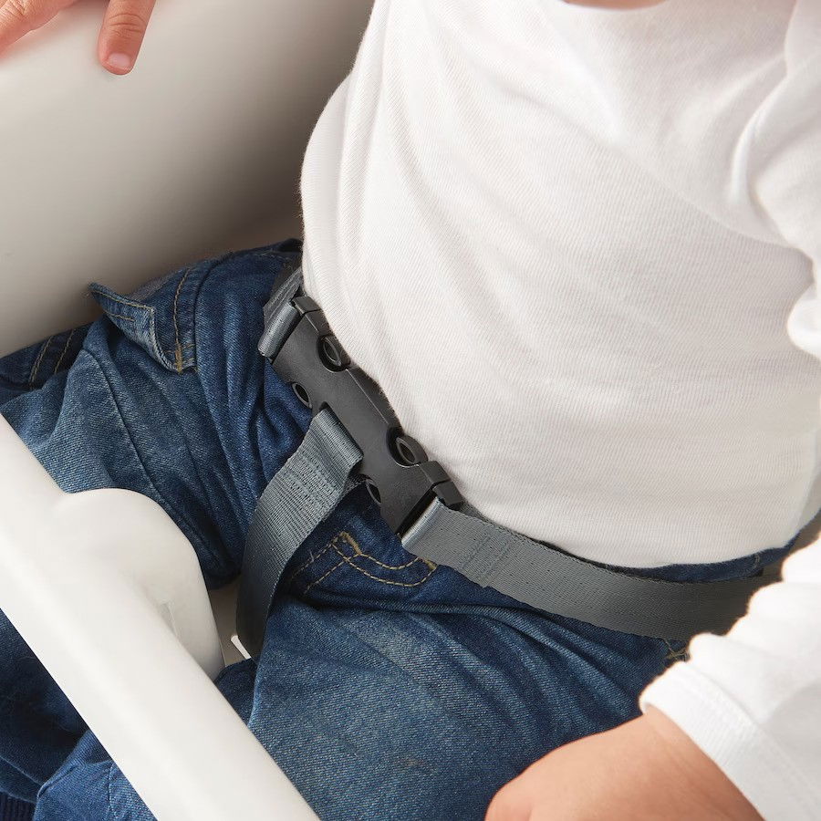 Scaun de masa telescopic pentru bebelusi si copii, cu suport picioare si centura de siguranta, reglabil pe inaltime, varsta 6-32 luni, roz [4]