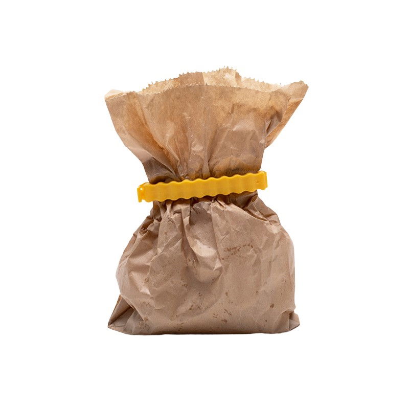 Set 12 clipsuri de etansare, pentru pungi alimentare, condimente, suport cu magnet, model cartofi prajiti, din plastic, multicolor [8]