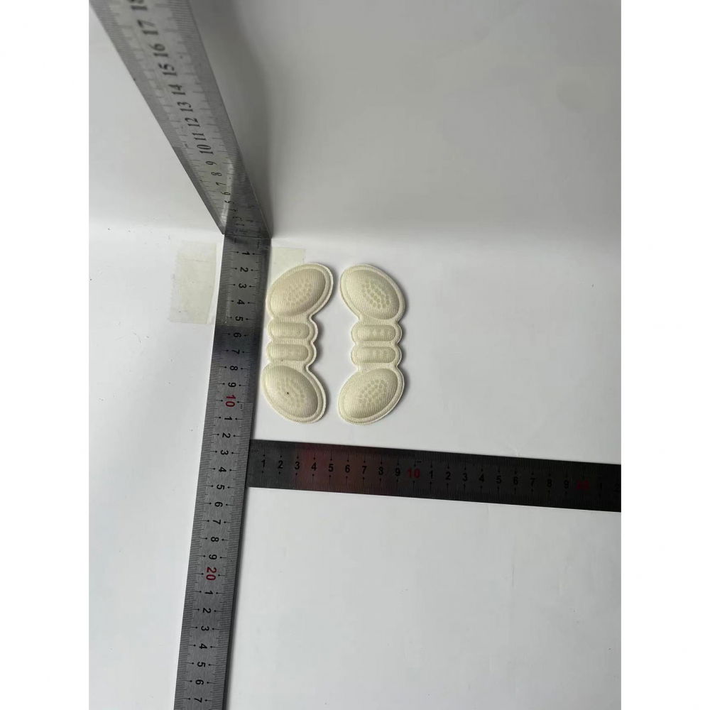 Set 2 branturi cu pernute pentru calcai, suport interior pentru incaltaminte, marime universala, aderent pe piele, crem [10]