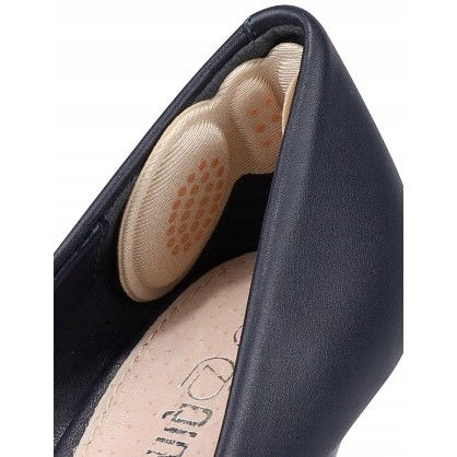 Set 2 branturi cu pernute pentru calcai, suport interior pentru incaltaminte, marime universala, aderent pe piele, crem [6]