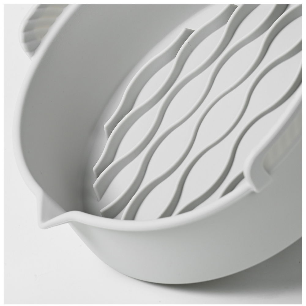 Set 2 tavi din silicon ecologic pentru air fryer  temperatura maxima 230 grade, reutilizabile, reciclabile, cu manere anti-alunecare, fund antiaderent, 18.7 x 19.5 x 7 cm, gri [6]