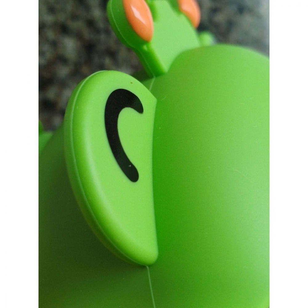 Set 3 piese diversificare bebelusi si copii, bol, lingura si furculita, model broscuta, din silicon si otel inoxidabil, verde [4]