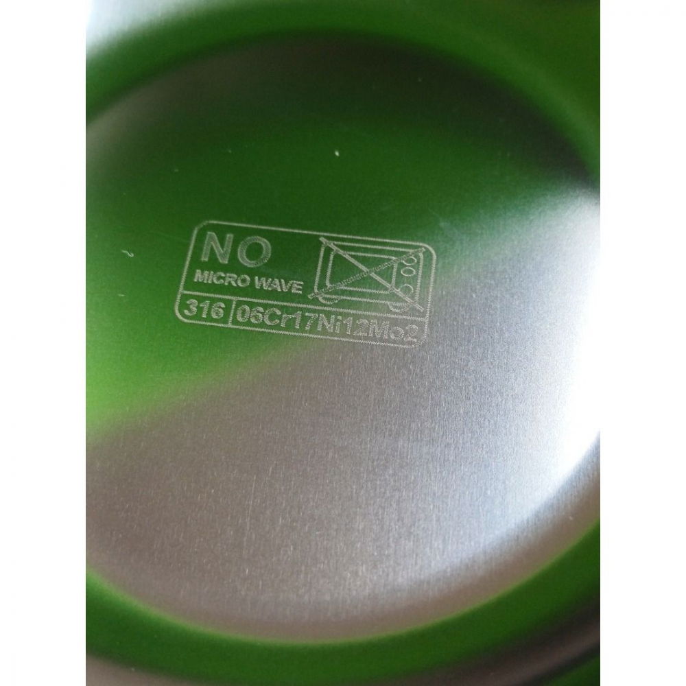 Set 3 piese diversificare bebelusi si copii, bol, lingura si furculita, model broscuta, din silicon si otel inoxidabil, verde [5]