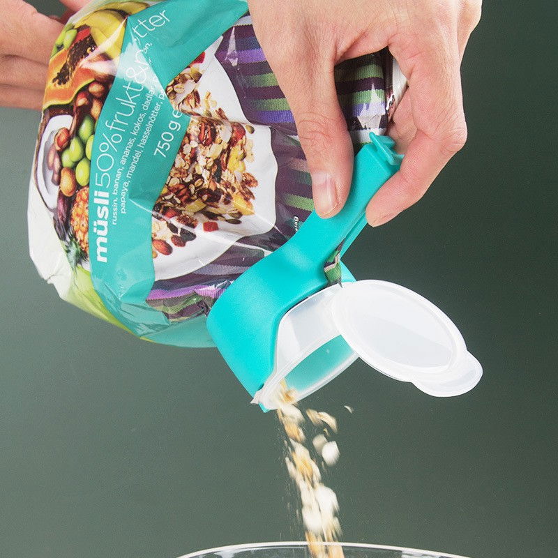 Set 4 cleme cu capac  pentru sigilare pungi alimente, material abs, multicolor [5]