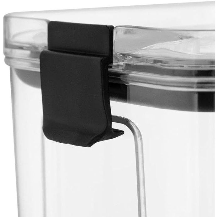 Set 4 recipiente depozitare alimente,   pentru organizare bucatarie, cu inchidere ermetica, transparent, plastic fara bpa, compatibile cu masina de spalat vase, diferite dimensiuni, 350 ml, 1300 ml, 2700 ml, 4600 ml [6]