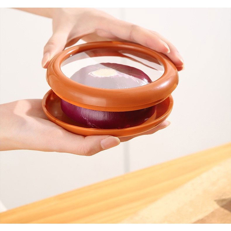 Set 4 recipiente pentru pastrarea proaspata a legumelor, cutii portabile sigilate anti-oxidare, 4 forme diferite pentru legume sau fructe, culori diferite [9]