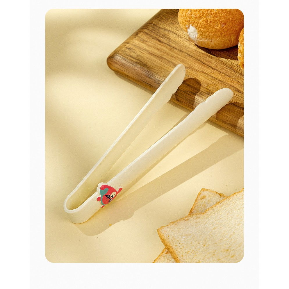 Set 4 ustensile de bucatarie, pentru copii, din silicon, termorezistente, design animat, 13 x 24 x 5 cm, bej [7]