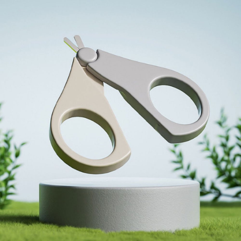 Set 4in1 de ingrijire unghii pentru bebelusi, cutie de depozitare dinozaur transparent, 0-6 ani, 11.5 x 9 x 3 cm, bej [5]