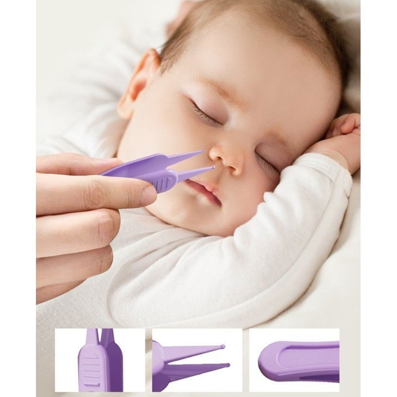 Set 4in1 de ingrijire unghii pentru bebelusi, cutie de depozitare tip cerb, 0-6 ani, 11 x 6 x 11 cm, mov [3]