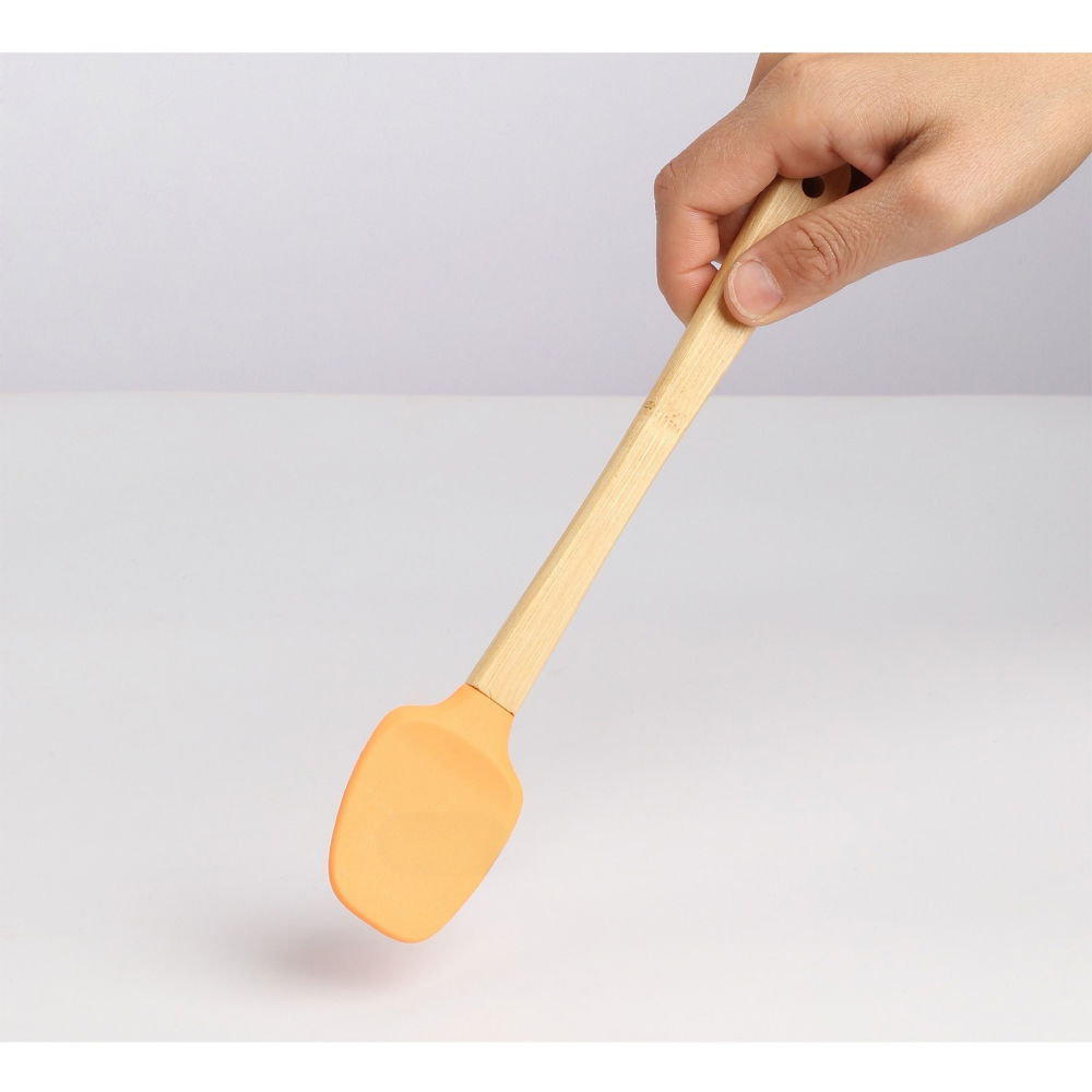 Set 5 mini spatule de silicon  pensula, stejar, multicolor [4]