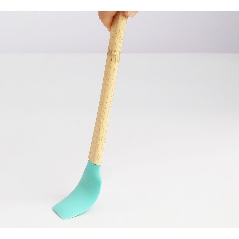 Set 5 mini spatule de silicon  pensula, stejar, multicolor [6]