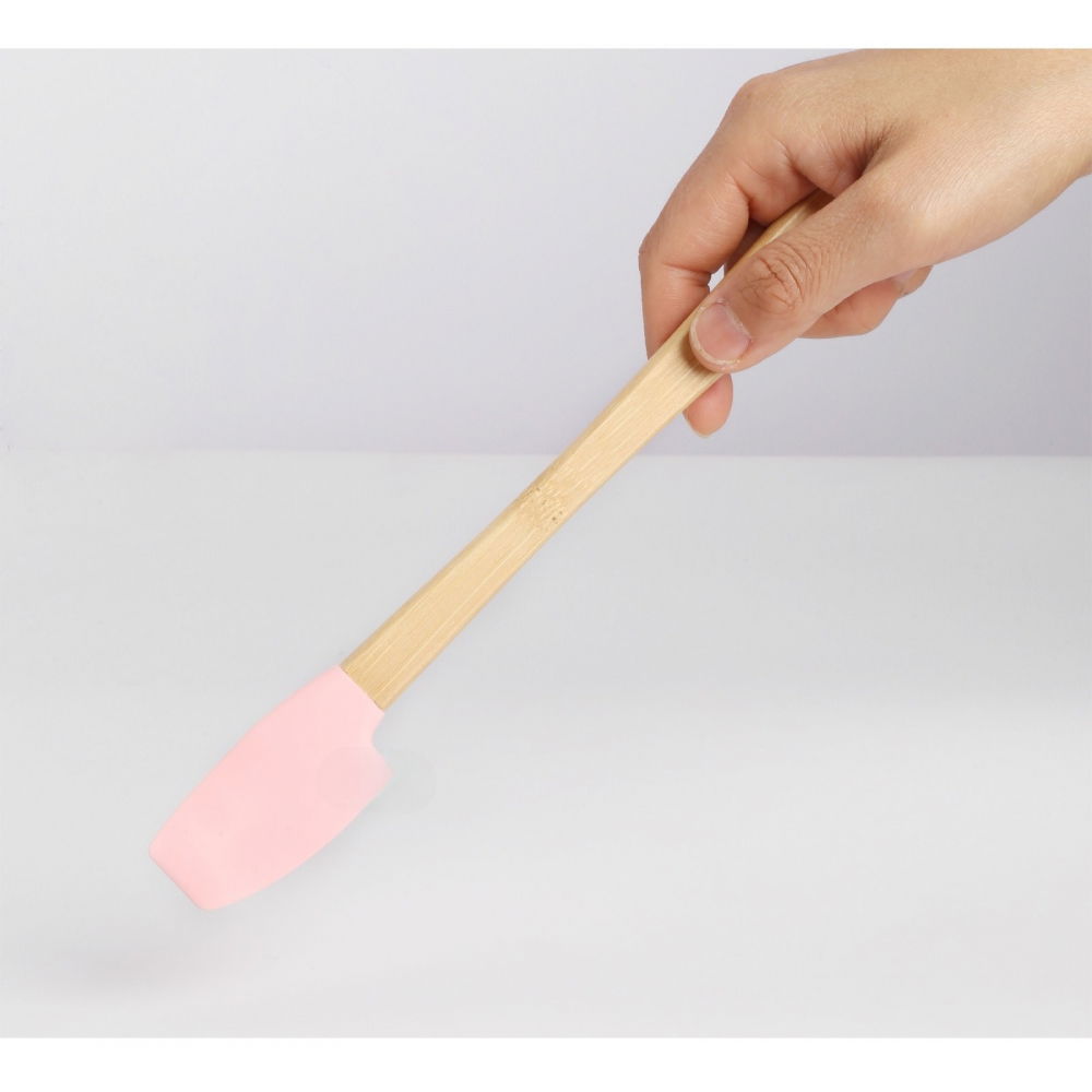 Set 5 mini spatule de silicon  pensula, stejar, multicolor [3]