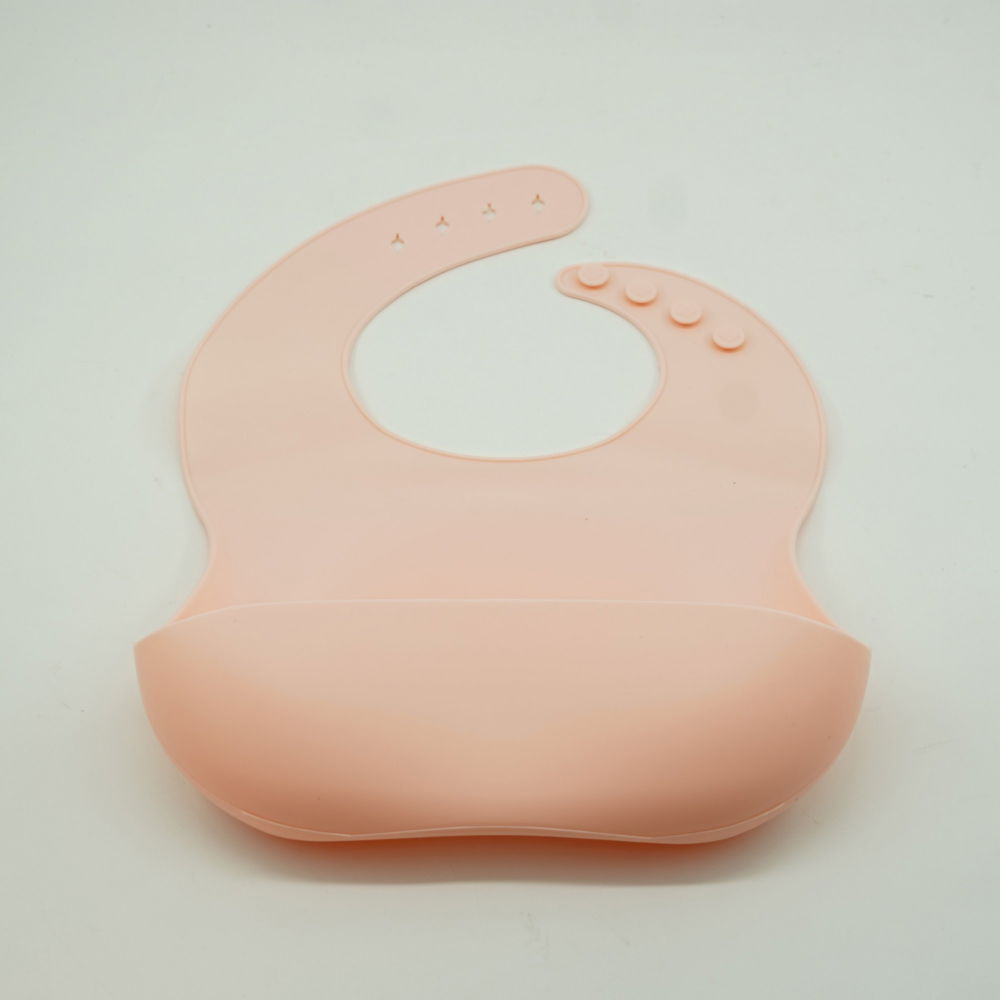 Set 5 piese diversificare bebelusi si copii din silicon  baveta, farfurie compartimentata cu ventuza, bol cu ventuza, tacamuri, fara alergeni, roz [5]