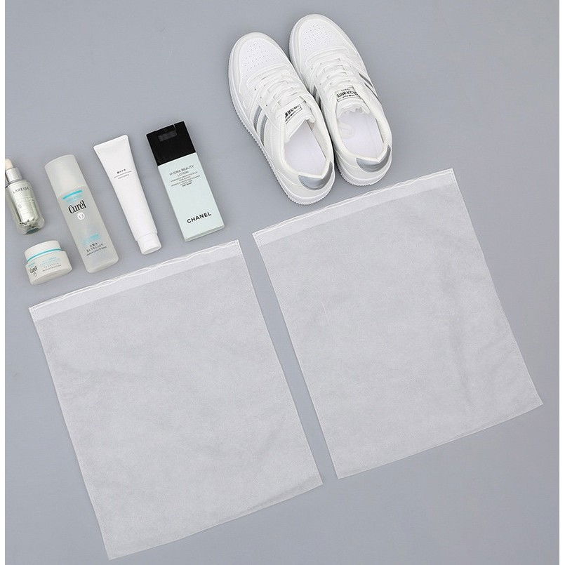 Set 50 de saci de depozitare incaltaminte, de protectie, pentru voiaj, netesut, rezistenti la praf, protectie solara, anti-ingalbenire, 38x32 cm, marime medie, transparent [4]